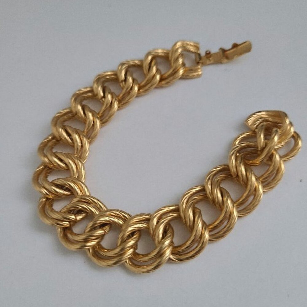 Heavy Matt Gold Bracelet